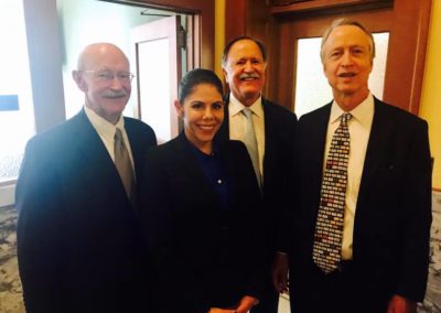 Lee with LV and CS and Carmen Roe