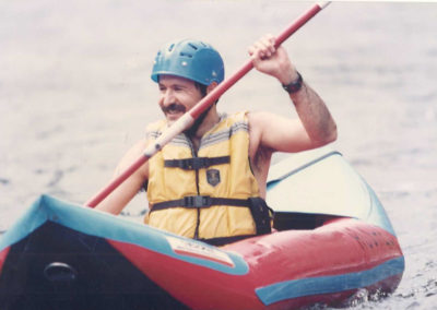 Lee kayaking