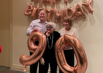 Will and Diane at a 90th birthday party.